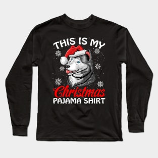 This is my Christmas Pajama Shirt Husky Long Sleeve T-Shirt